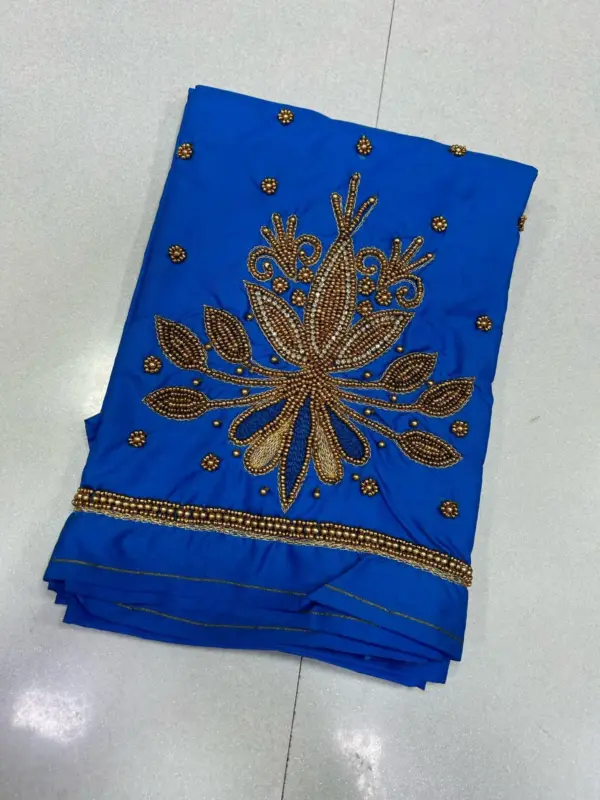 Grace Redefined – Stunning Maggam Beads Blouse Now at Offer Price!