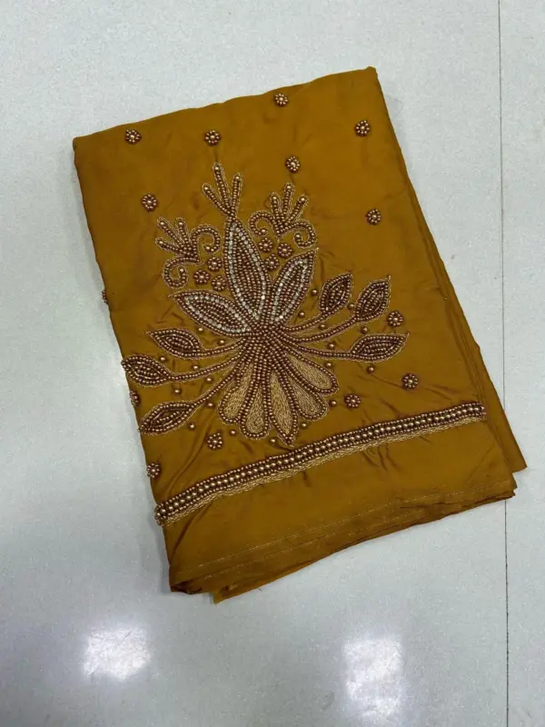 Grace Redefined – Stunning Maggam Beads Blouse Now at Offer Price!