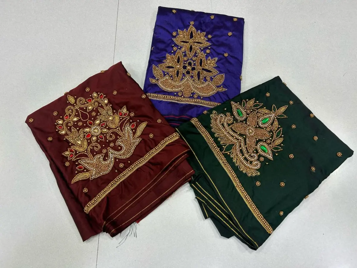 Graceful Glow – Handcrafted Beads Blouse at Irresistible Deal