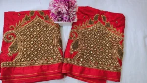 Graceful Glow – Simple Beads Work Blouse at Special 5