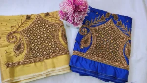 Graceful Glow – Simple Beads Work Blouse at Special 6