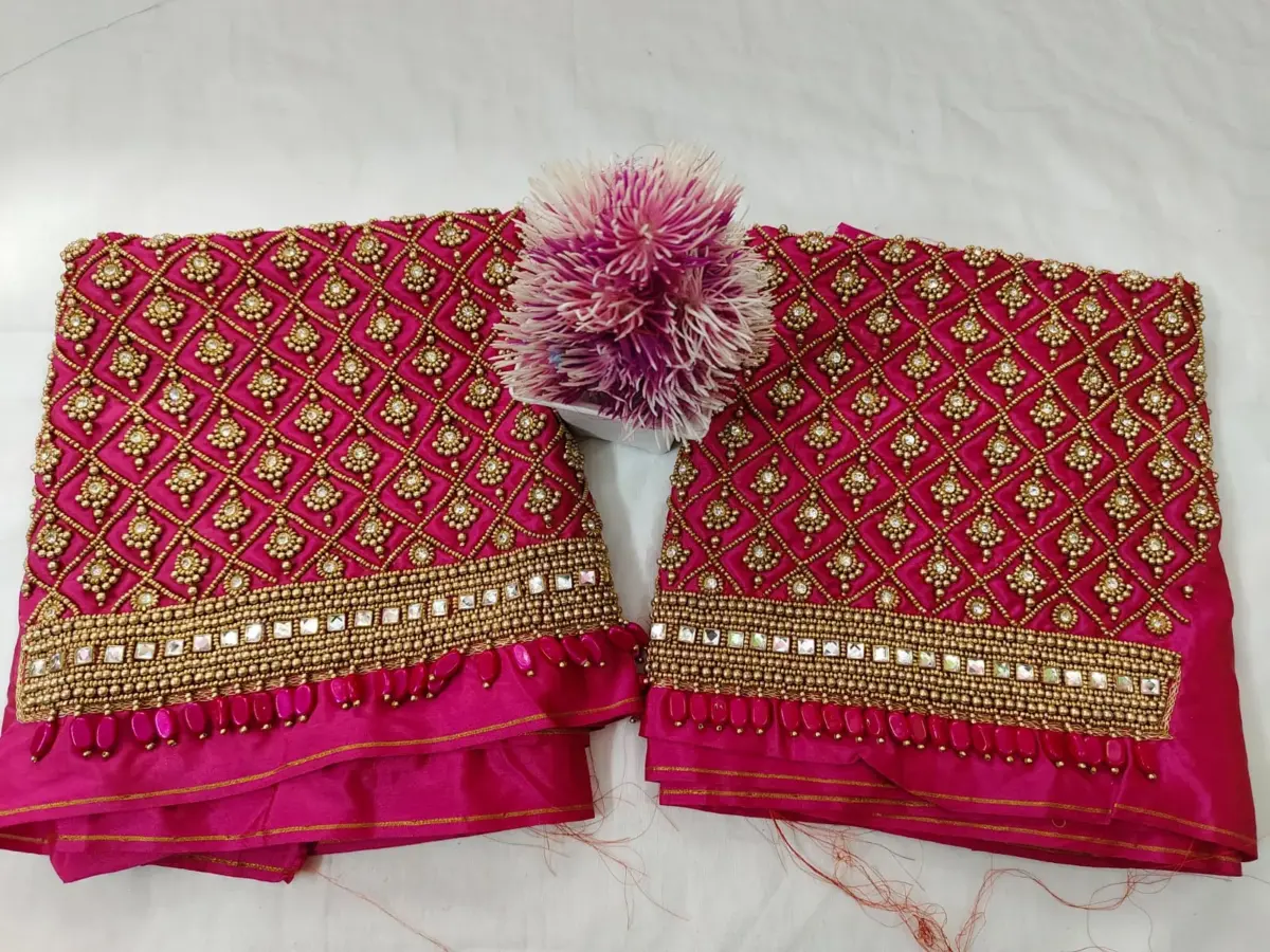 Grand Bridal Glam – Exclusive Maggam Work Blouse at Offer Price 4