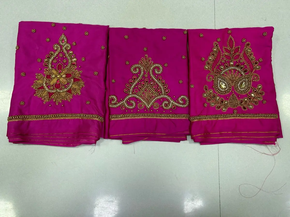 Limited Deal – Designer Pink Buti Work Blouse at Budget Price! 3