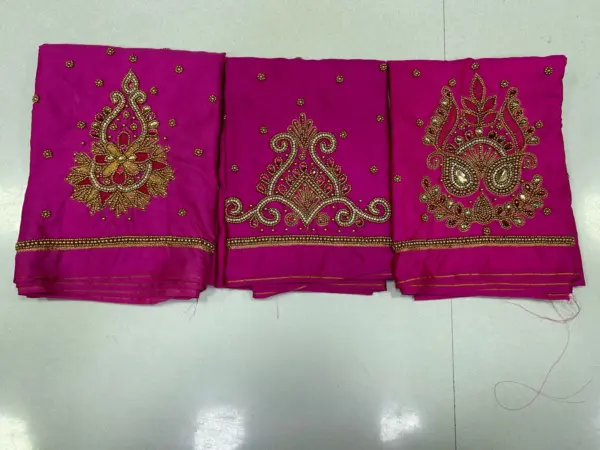 Limited Deal – Designer Pink Buti Work Blouse at Budget Price!