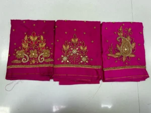 Limited Deal – Designer Pink Buti Work Blouse at Budget Price! 6