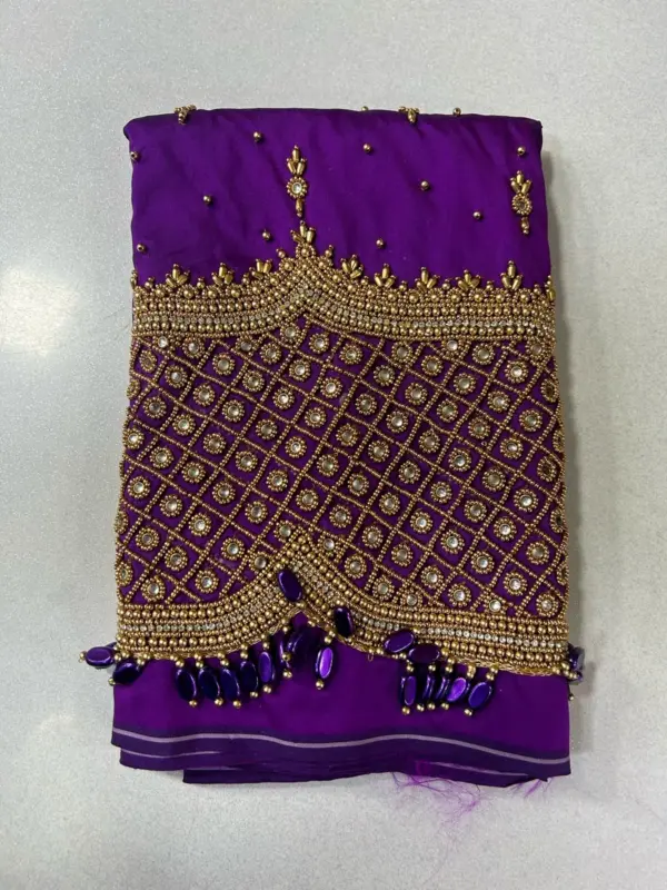 Limited Edition – Stunning Checks Design Maggam Work Blouse