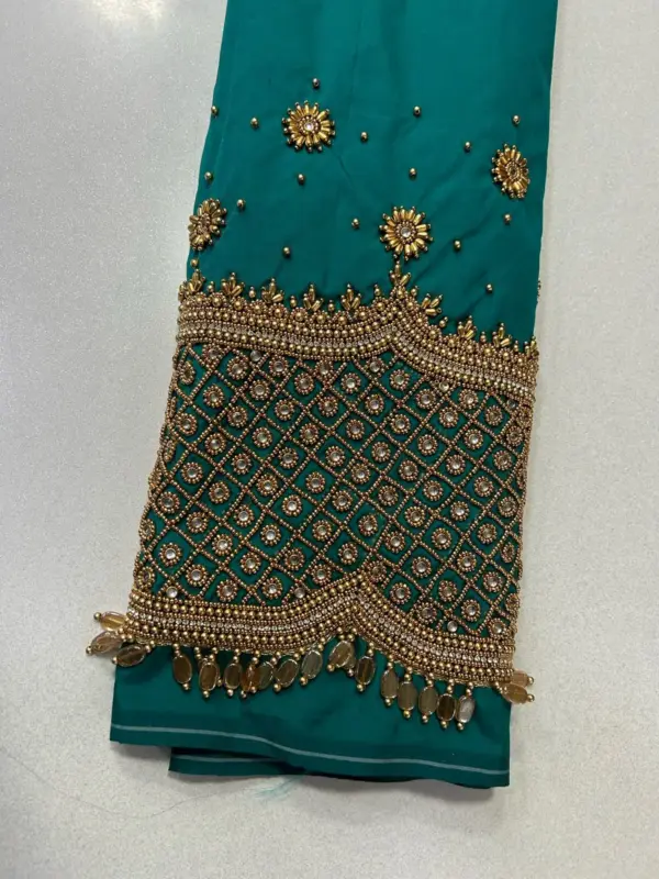 Limited Edition – Stunning Checks Design Maggam Work Blouse