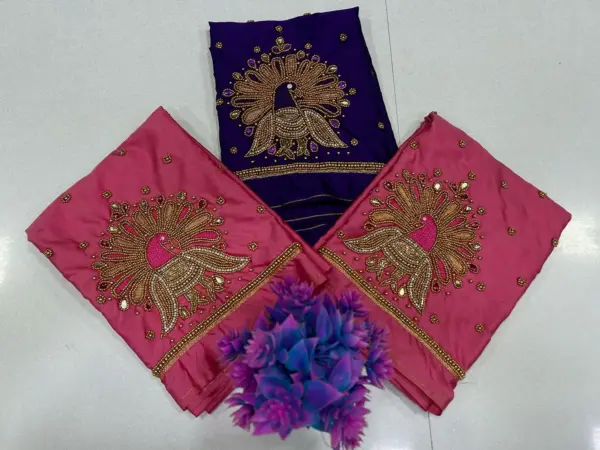 Majestic Peacock Beads Work Blouse – Exclusive Offer for Elegant Style