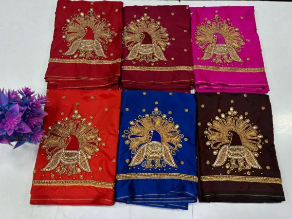 Majestic Peacock Beads Work Blouse – Exclusive Offer for Elegant Style