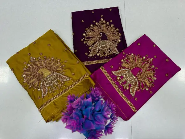 Majestic Peacock Beads Work Blouse – Exclusive Offer for Elegant Style