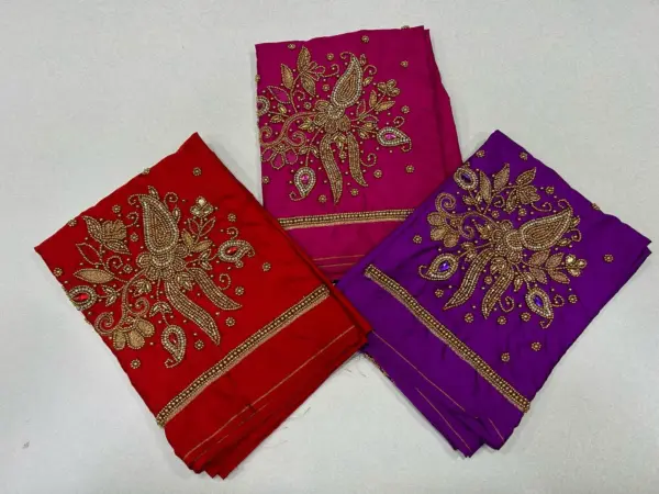 Masterpiece in Minimal – Designer Aariwork Blouse Now on Exclusive Offer!