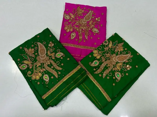 Masterpiece in Minimal – Designer Aariwork Blouse Now on Exclusive Offer!