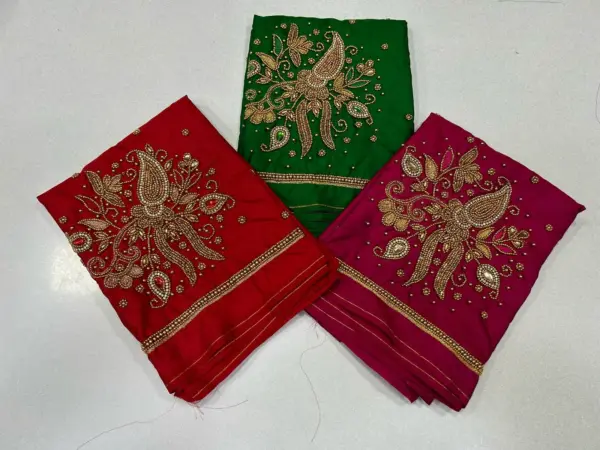 Masterpiece in Minimal – Designer Aariwork Blouse Now on Exclusive Offer!