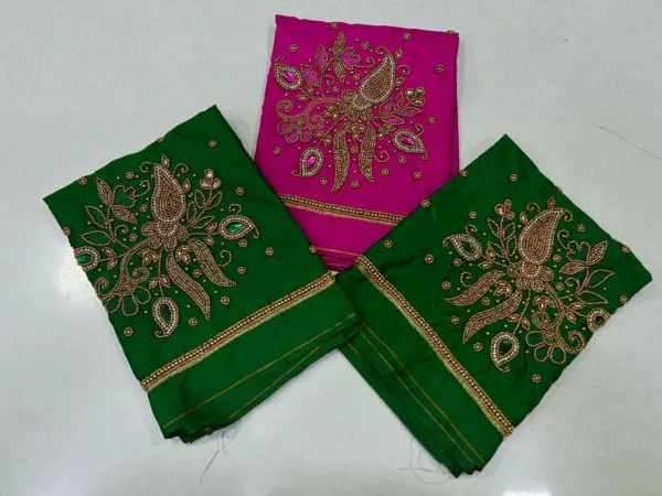 Masterpiece in Minimal – Designer Aariwork Blouse Now on Exclusive Offer!