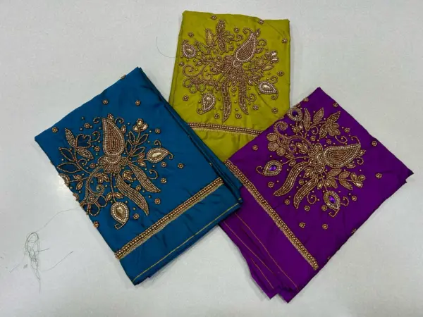 Masterpiece in Minimal – Designer Aariwork Blouse Now on Exclusive Offer!