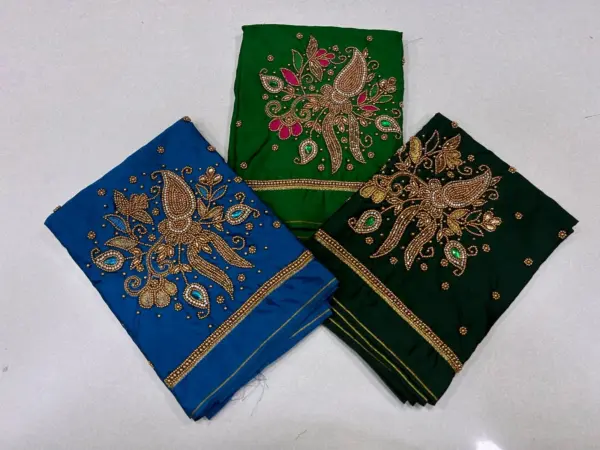 Masterpiece in Minimal – Designer Aariwork Blouse Now on Exclusive Offer!