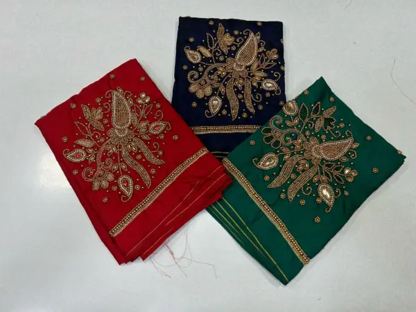 Masterpiece in Minimal – Designer Aariwork Blouse Now on Exclusive Offer!