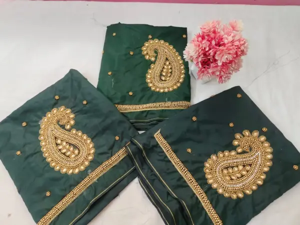 Radiant Charm – Mango Beads Work Blouse at Exclusive Offer