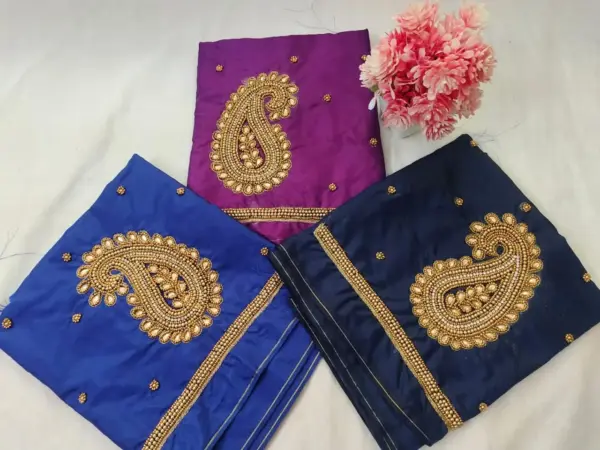 Radiant Charm – Mango Beads Work Blouse at Exclusive Offer