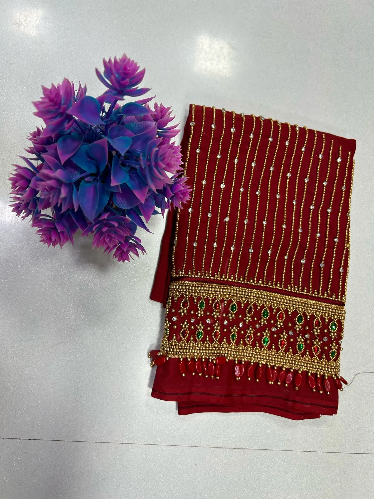 Regal Charm – Heavy Bridal Lines Designer Blouse for a Grand Look