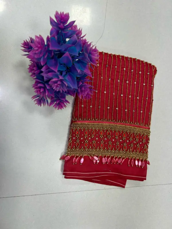 Regal Charm – Heavy Bridal Lines Designer Blouse for a Grand Look