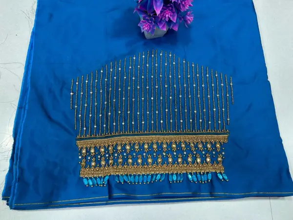 Regal Charm – Heavy Bridal Lines Designer Blouse for a Grand Look