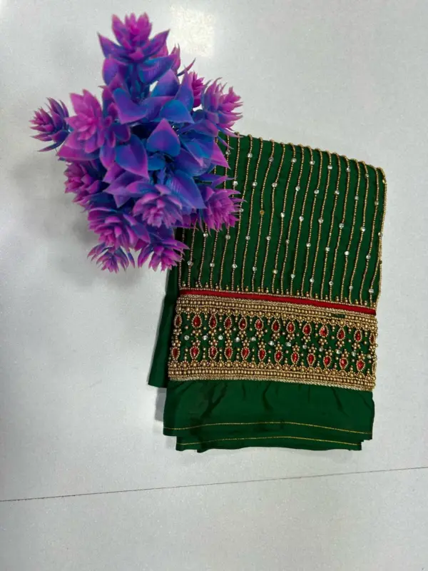 Regal Charm – Heavy Bridal Lines Designer Blouse for a Grand Look