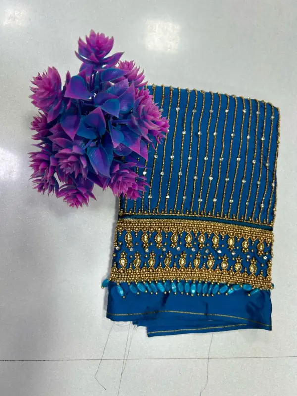 Regal Charm – Heavy Bridal Lines Designer Blouse for a Grand Look