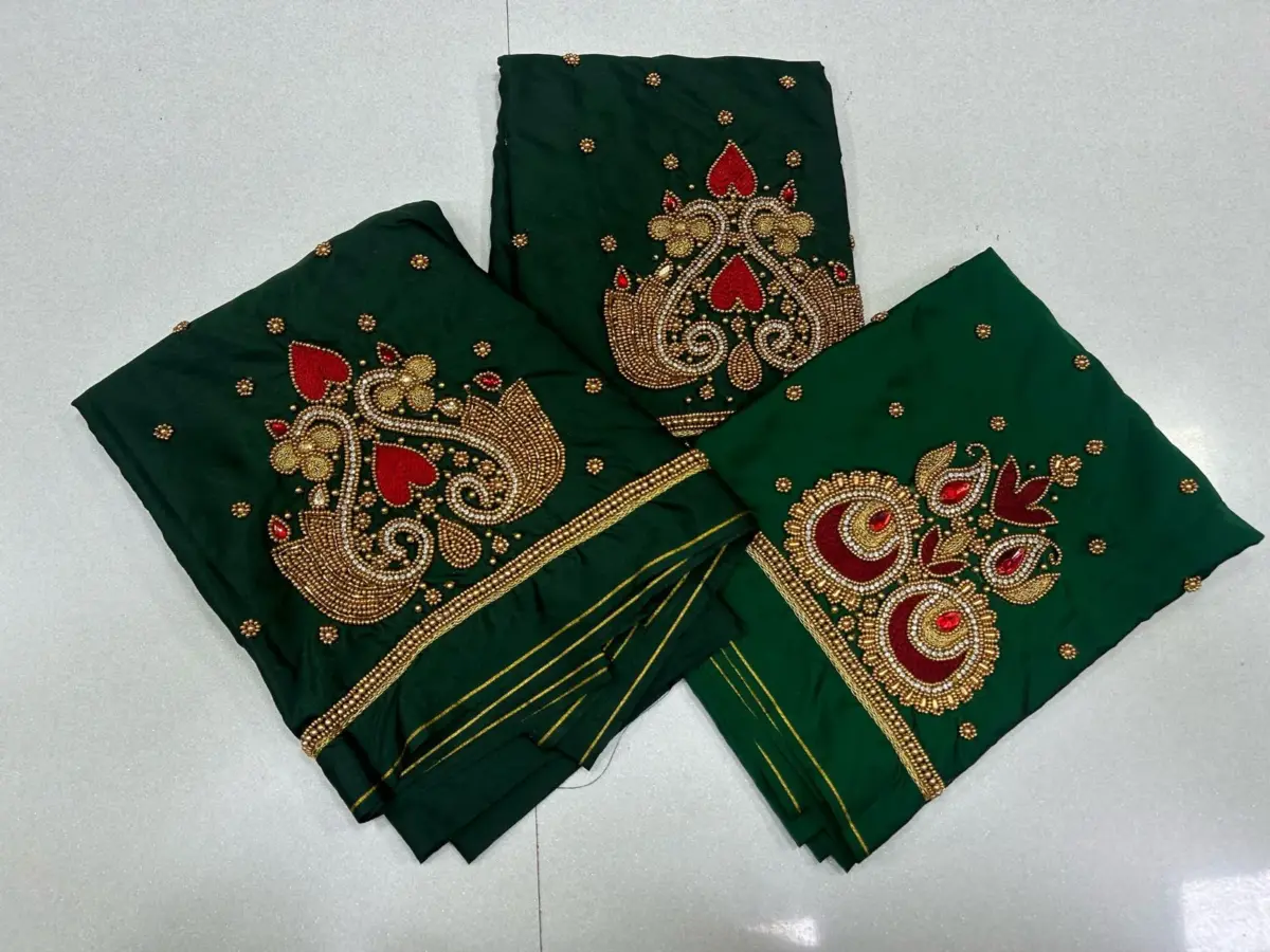 Royal Spark – Beads Buti Work Blouse at Exclusive Offer Price! 11
