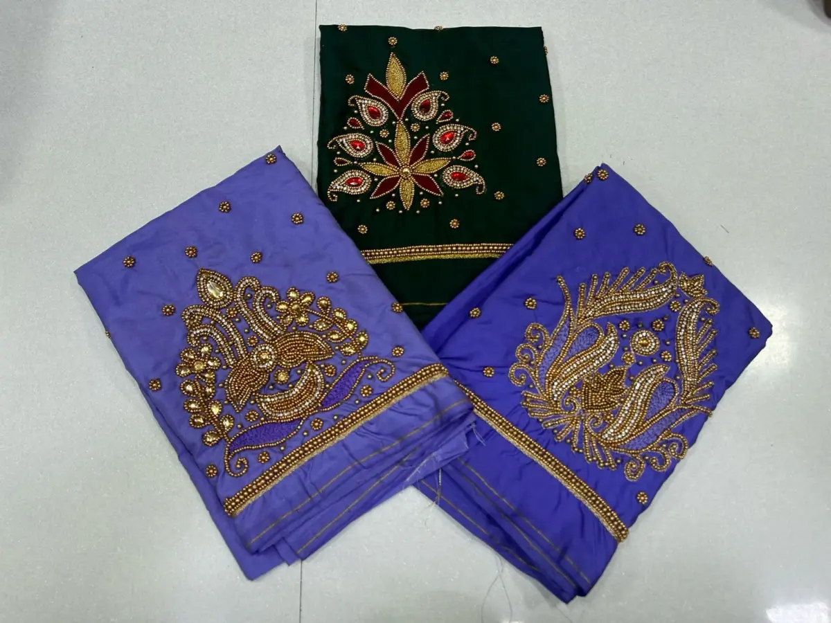 Royal Spark – Beads Buti Work Blouse at Exclusive Offer Price!