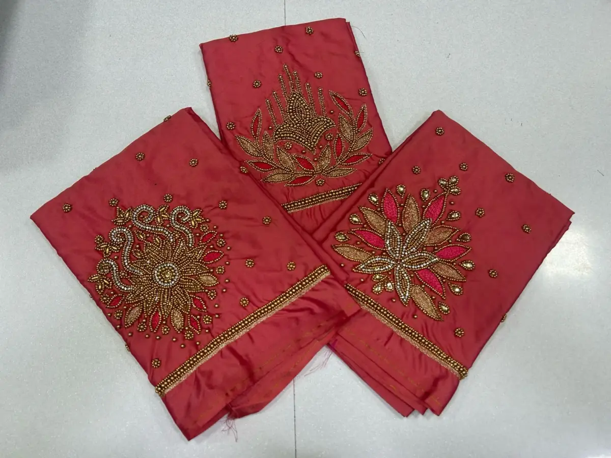 Royal Spark – Beads Buti Work Blouse at Exclusive Offer Price! 3