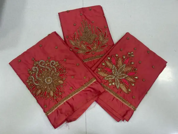 Royal Spark – Beads Buti Work Blouse at Exclusive Offer Price!
