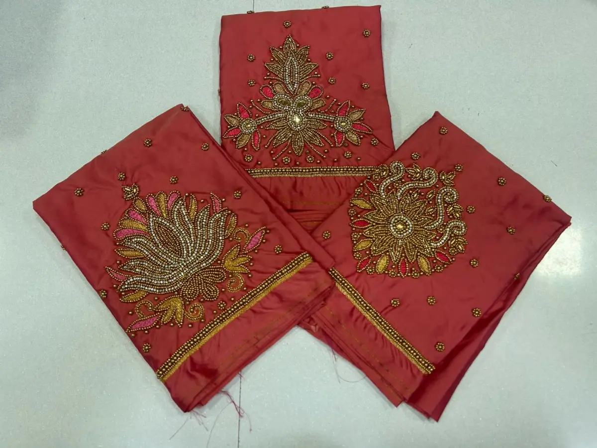 Royal Spark – Beads Buti Work Blouse at Exclusive Offer Price! 5