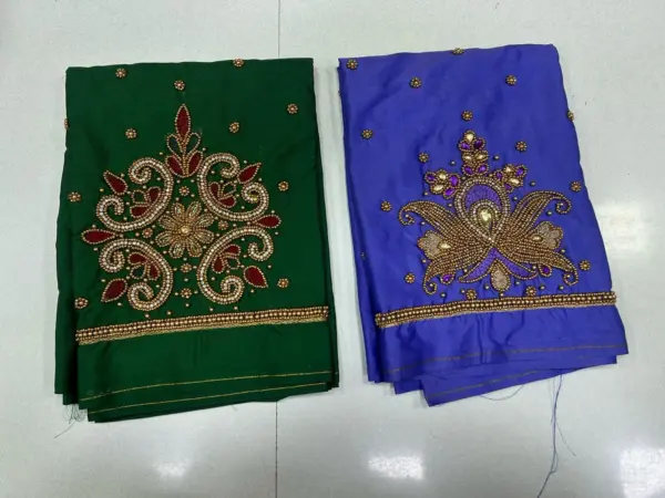 Royal Spark – Beads Buti Work Blouse at Exclusive Offer Price!