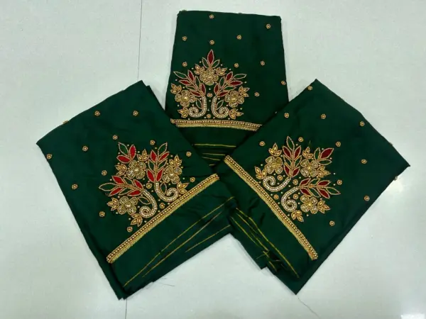 Royal Spark – Beads Buti Work Blouse at Exclusive Offer Price!