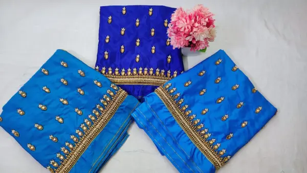 Timeless Beauty – Border Buti Blouse with Classy Minimal Work