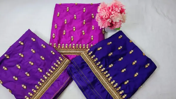 Timeless Beauty – Border Buti Blouse with Classy Minimal Work