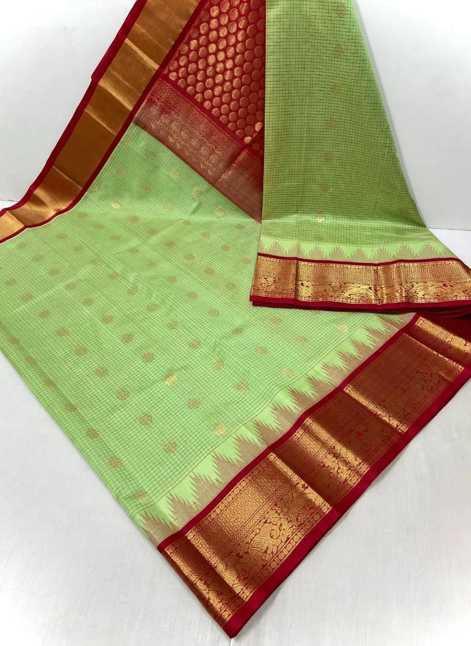 Traditional Kuppadam Pattu Handloom Silk Saree