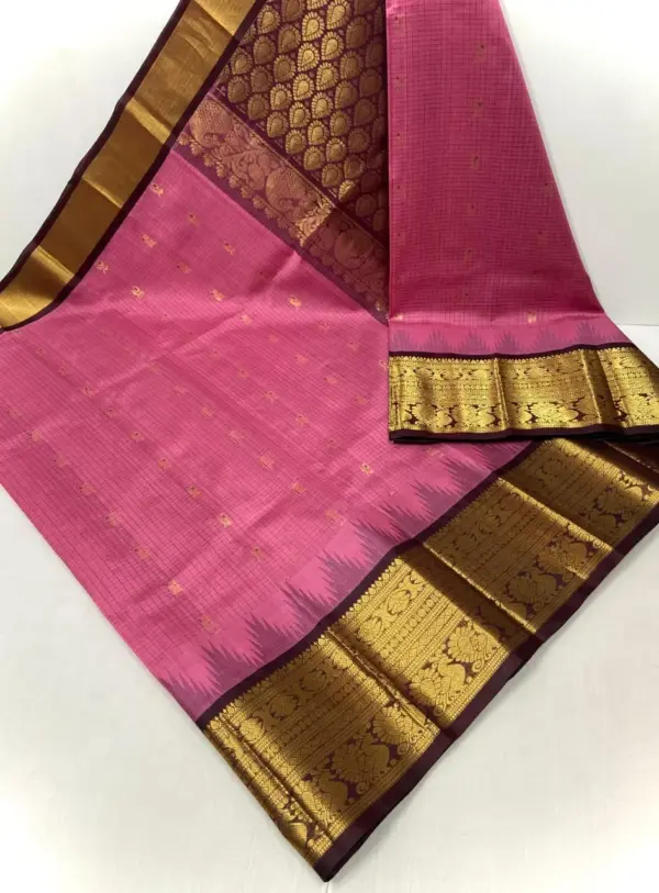 Traditional Kuppadam Pattu Handloom Silk Saree