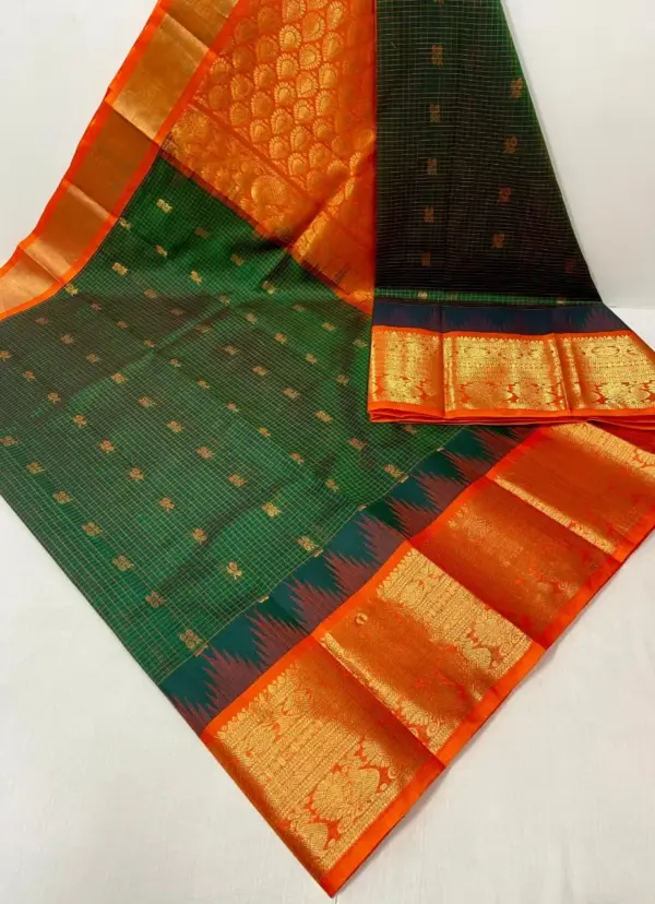 Traditional Kuppadam Pattu Handloom Silk Saree