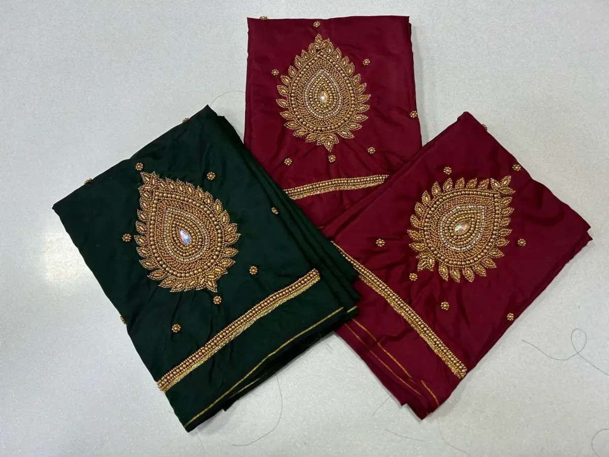 Unlock Elegance – Stunning Beads Maggam Work Blouse at Best Price 10