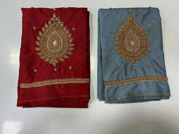 Unlock Elegance – Stunning Beads Maggam Work Blouse at Best Price