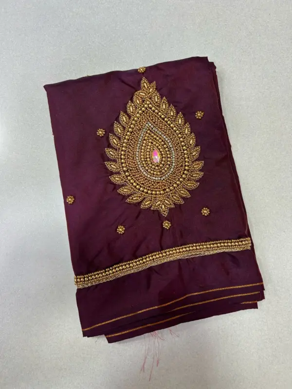 Unlock Elegance – Stunning Beads Maggam Work Blouse at Best Price