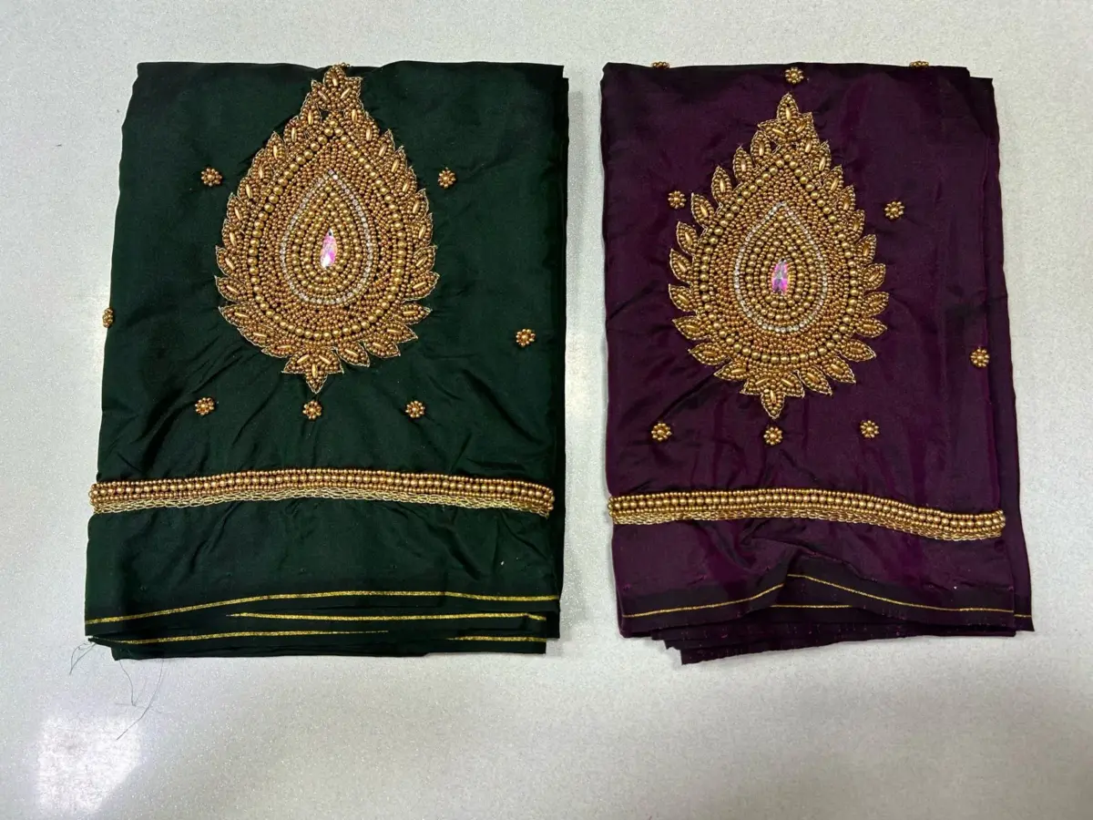 Unlock Elegance – Stunning Beads Maggam Work Blouse at Best Price 7