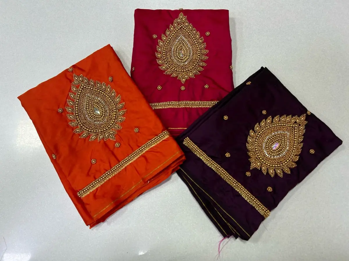 Unlock Elegance – Stunning Beads Maggam Work Blouse at Best Price 8