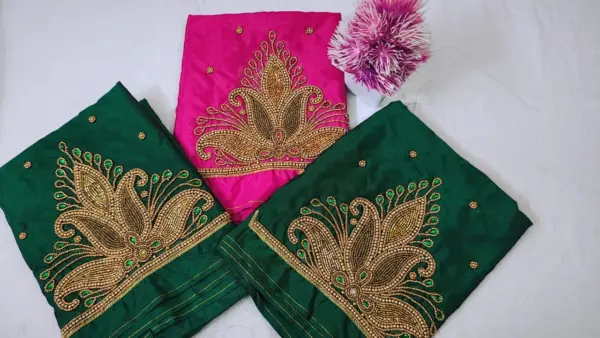 Unmissable Offer – Designer Beads Aariwork Blouses at Budget Price