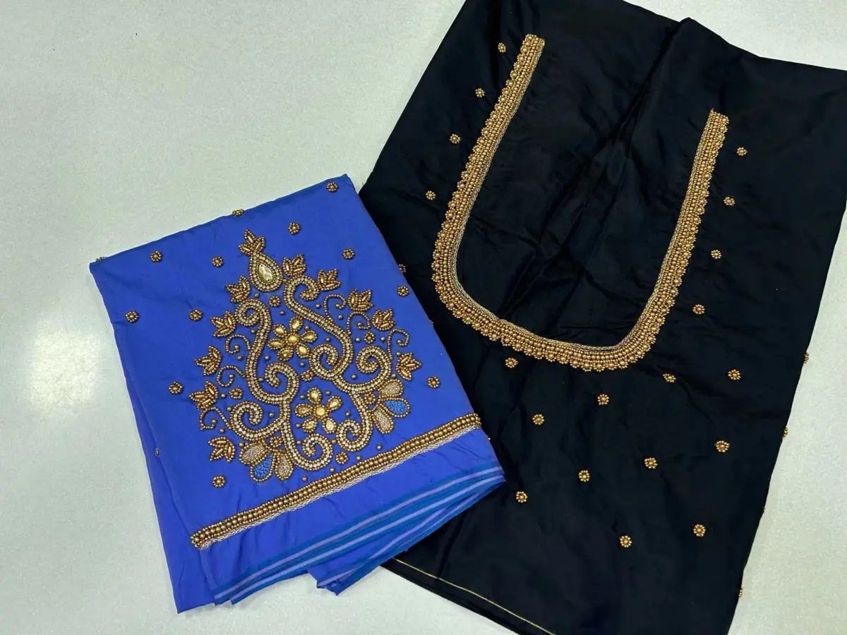 Unmissable Offer – Handcrafted Maggam Buti Blouse for a Stylish Look