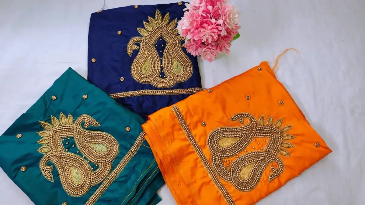 Vibrant Beauty – Limited-Time Offer on Mango Buti Blouse Design