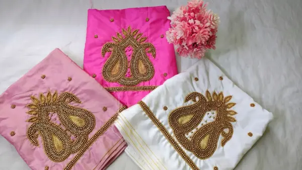 Vibrant Beauty – Limited-Time Offer on Mango Buti Blouse Design