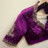Wedding Royalty – High Neck Purple Pink Blouse with Exquisite Detailing